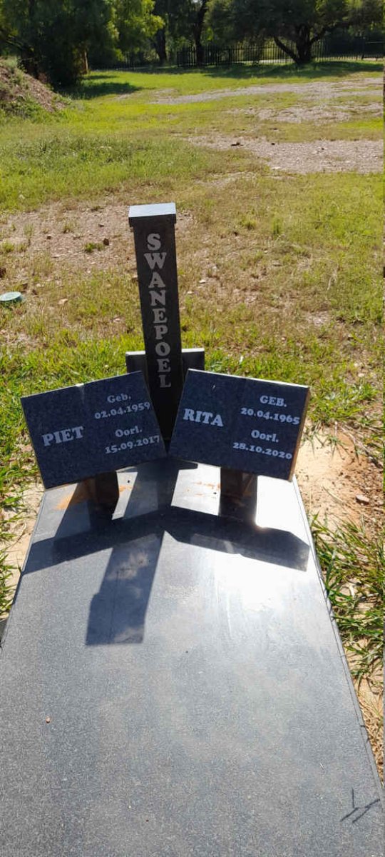 SWANEPOEL Piet 1959-2017 &amp; Rita 1965-2020