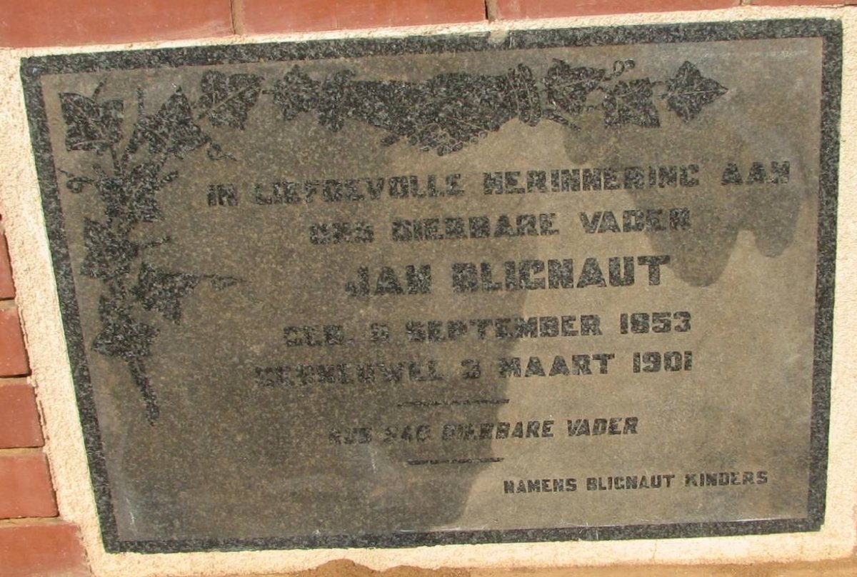 BLIGNAUT Jan 1853-1901