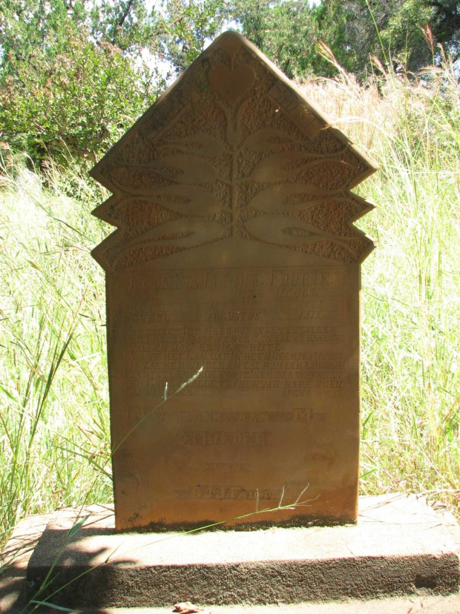 FAURIE Jacomina Jacoba nee JACOBS 18?-1918