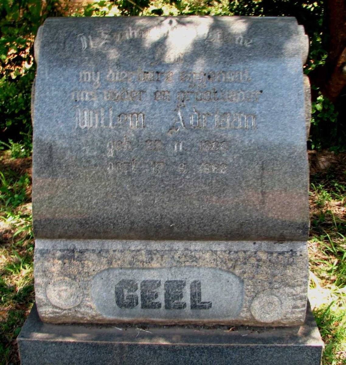 GEEL Willem Adriaan 188?-1968
