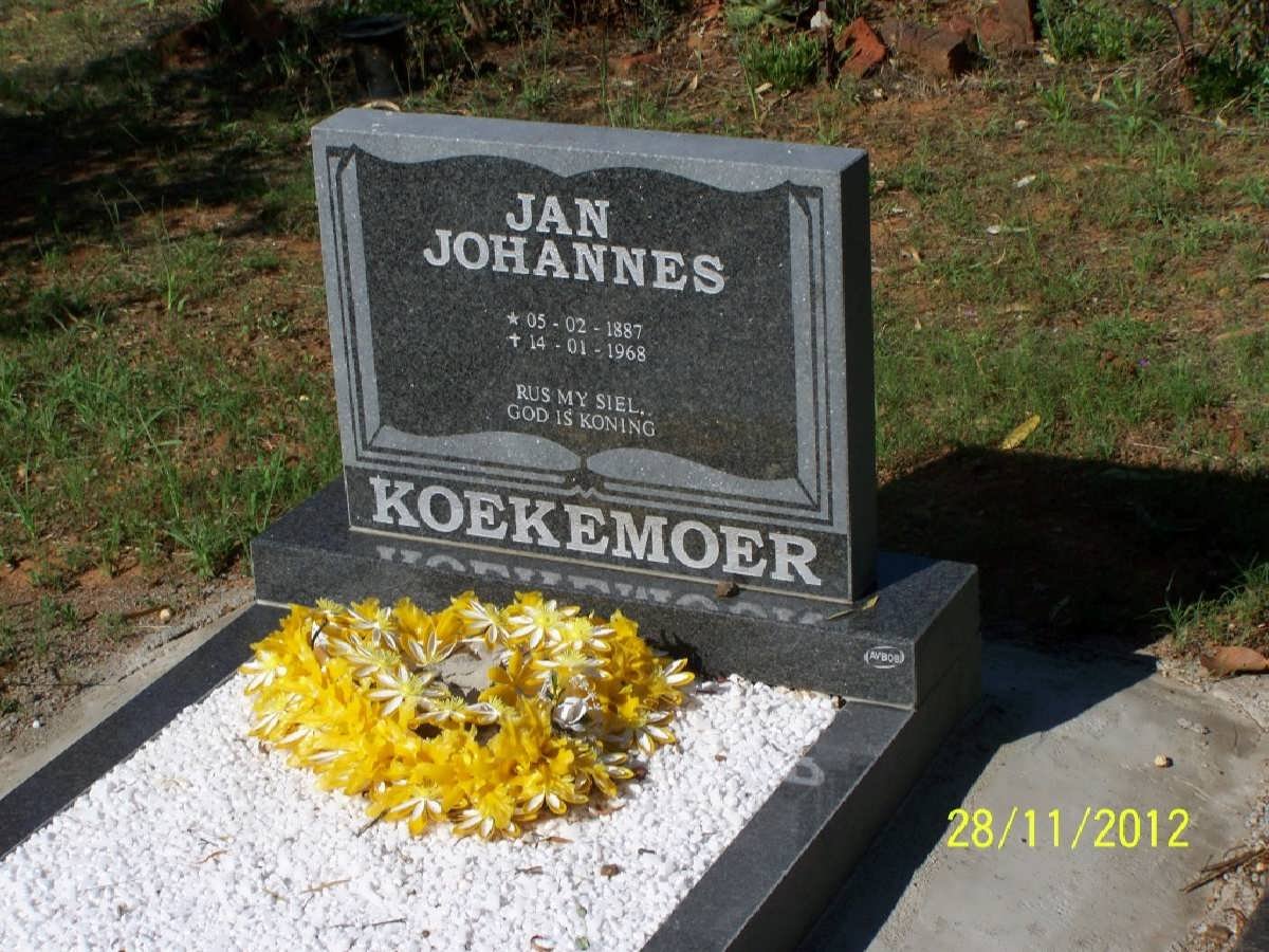KOEKEMOER Jan Johannes 1887-1968 