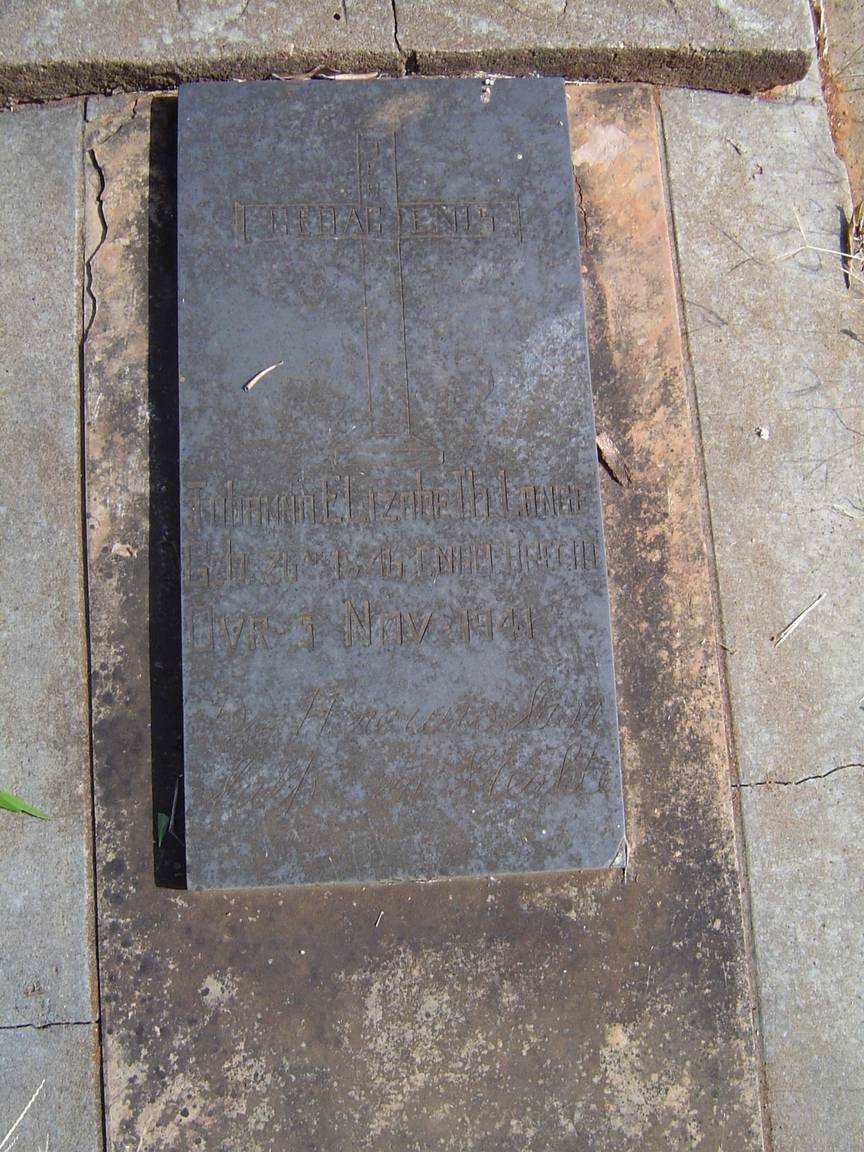 LANGE Johanna Elizabeth nee ENGELBRECHT 1846-1941